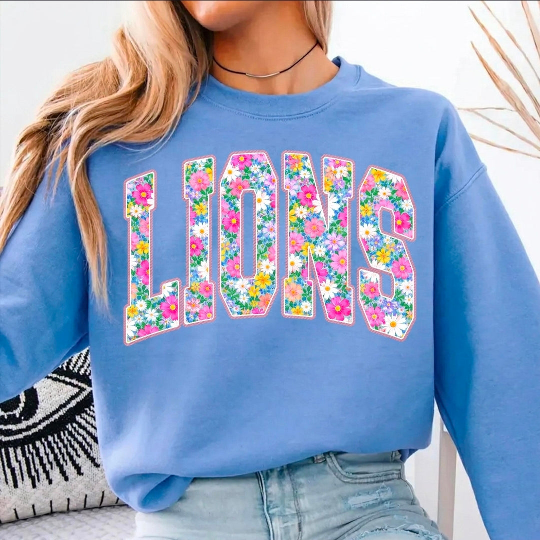 Floral LIONS Sweatshirt