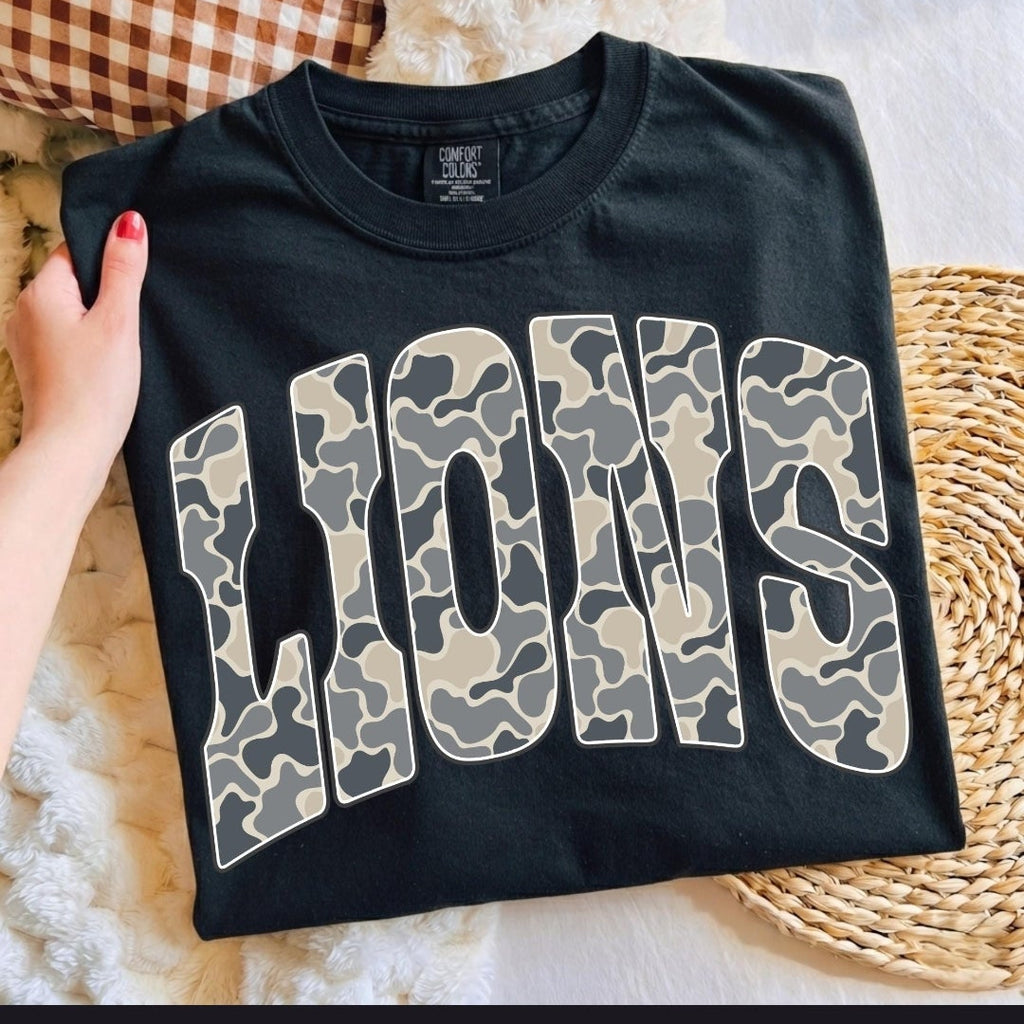 LIONS Camo Tee